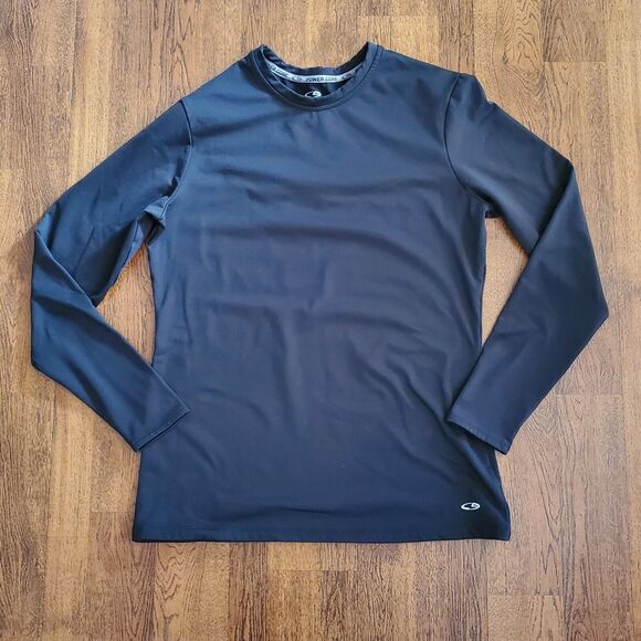 C9 Champion Sz XXL Power Core Black Fleece Long Sleeve Shirt Fitted  Basic Layer - Picture 1 of 7